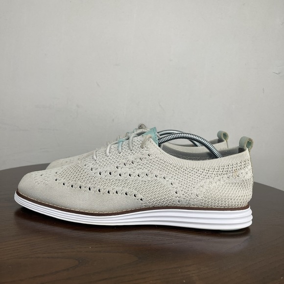 Cole Haan Shoes - Cole Haan Original Shoes Women's 9 Gray Knit Stitchlite Wingtip Oxford Sneakers